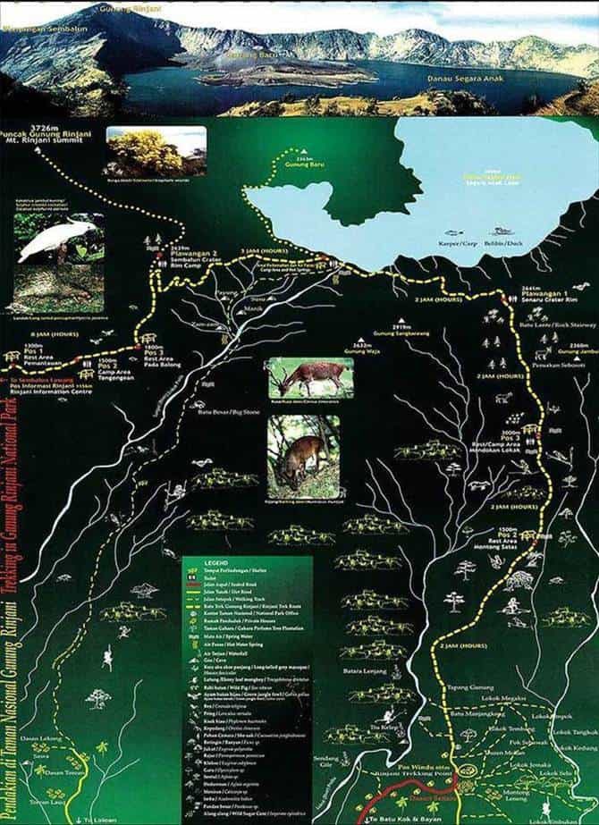rinjani-trek-map