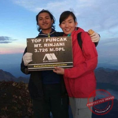 puncak gunung Rinjani